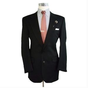 Burberry Mens Vintage Wool Pinstripe Blazer 42L